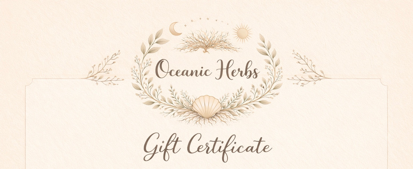 Oceanic Herbs Gift Certificate