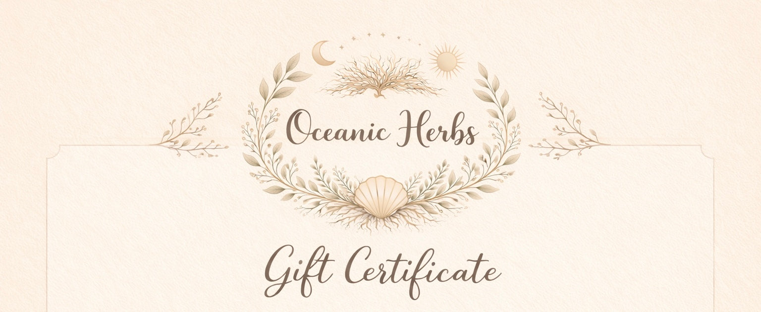 Oceanic Herbs Gift Certificate